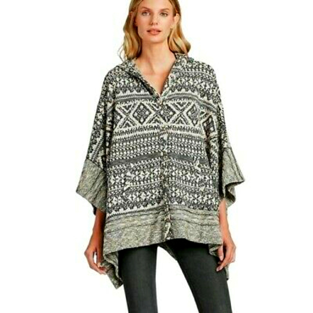 Lucky Brand Hooded Cardigan/Poncho